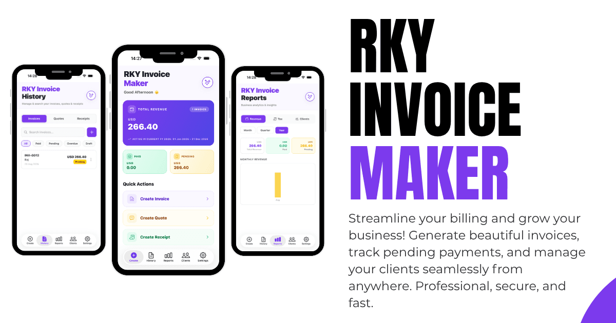 RKY Invoice Maker featured