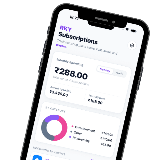 RKY Subscriptions Tracker preview