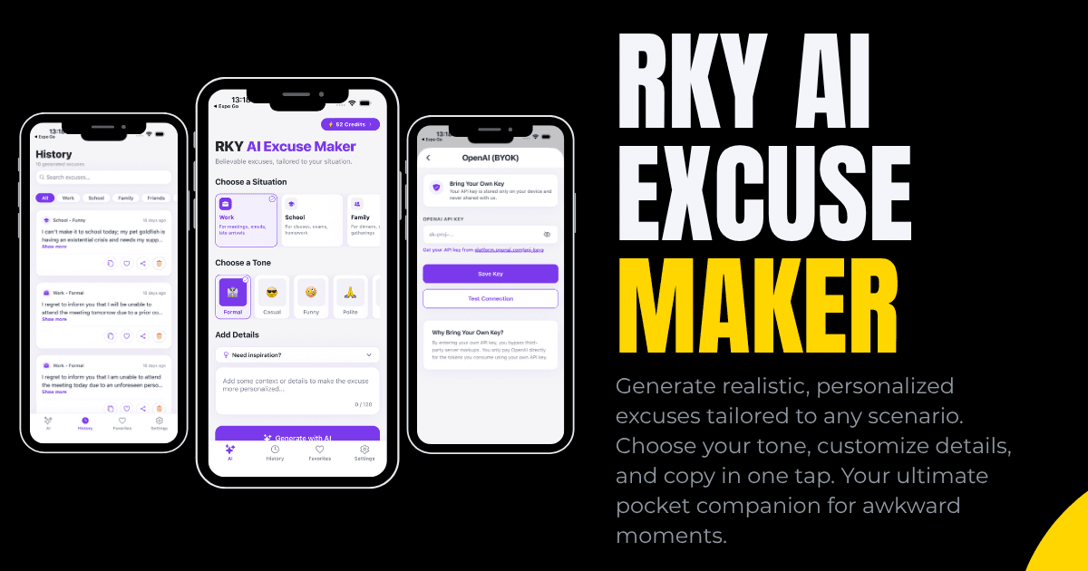 RKY AI Excuse Maker featured image
